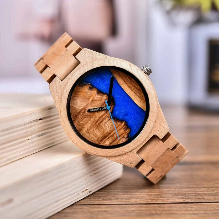 BOBO BIRD Naturally Unique Wood Resin Watch Alok GT078-ZA