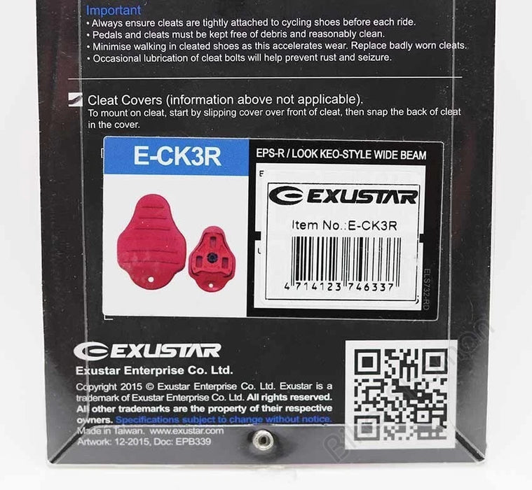 Genuine Exustar E-CK3R - Cleat Cover for Look Keo Cleats