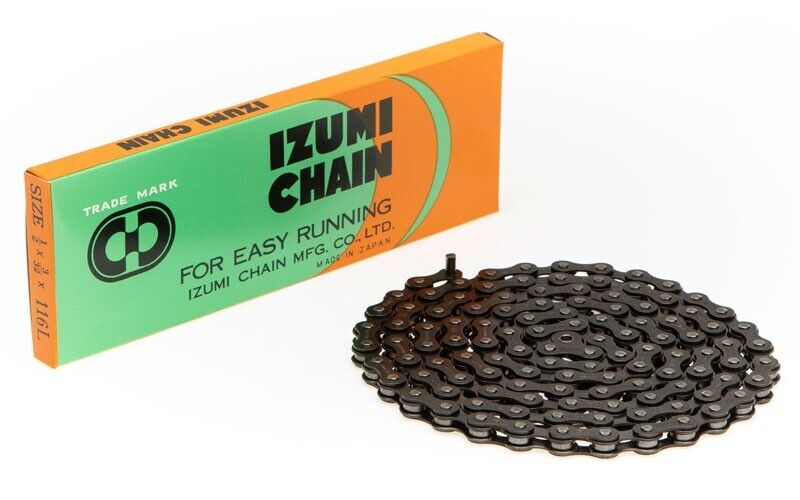 Izumi Easy running chain 1/2x3/32 116 Links black 5-6 speed