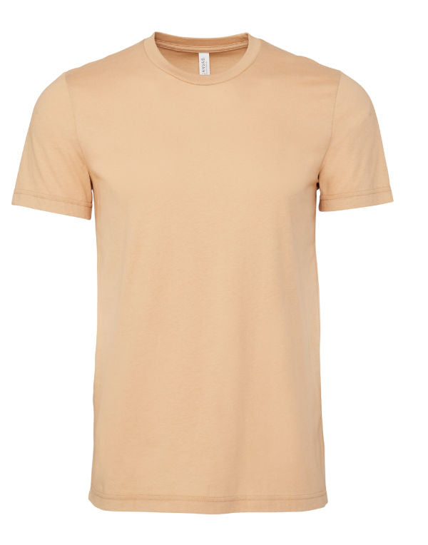 100% cotton Canvas Short Sleeve T-shirt - Sand Dune FINAL CLEARANCE