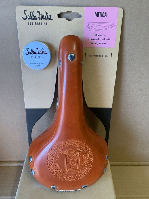 SELLE ITALIA Mitica Vintage Honey Leather Gift Box