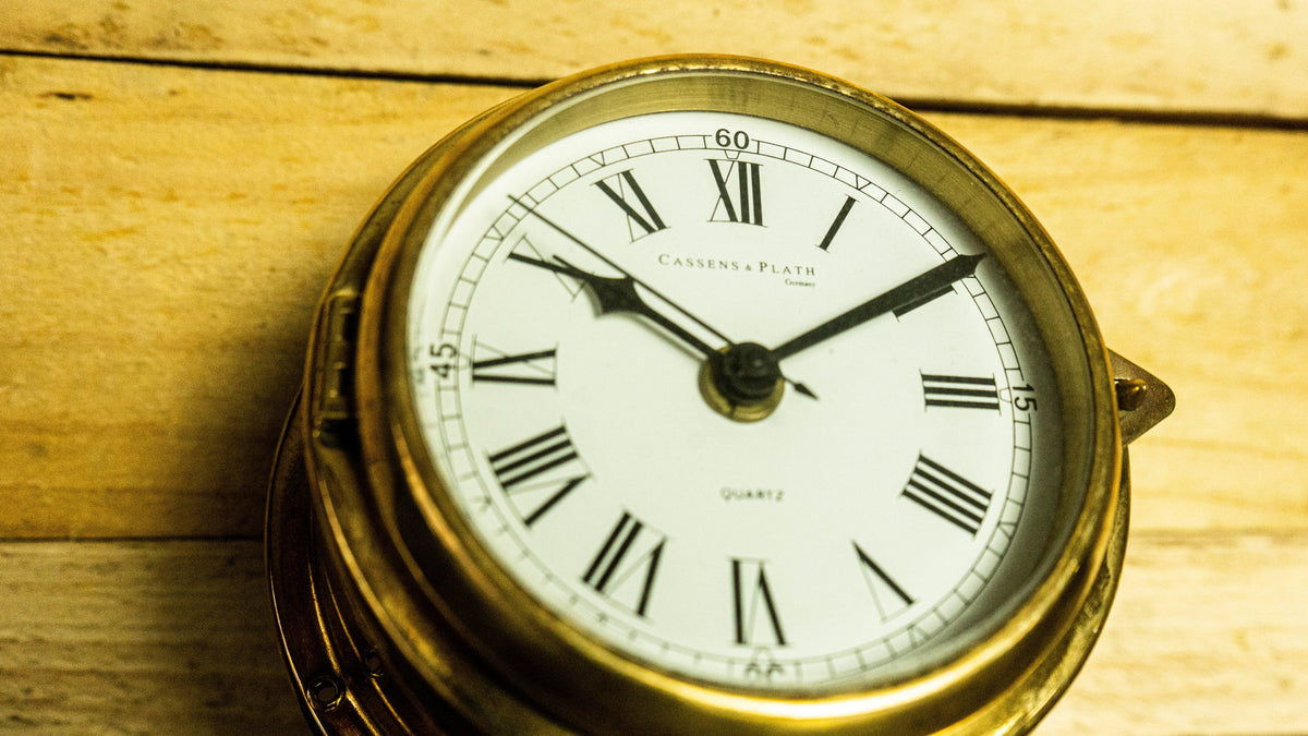 Brass Wall Clock by Cassens & Plath | Vintage German Marine Clock UK ...