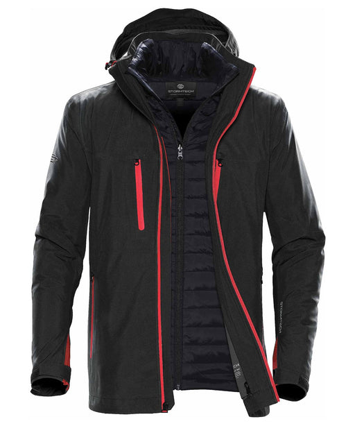 Stormtech ST179 Matrix System Jacket in Black/Red