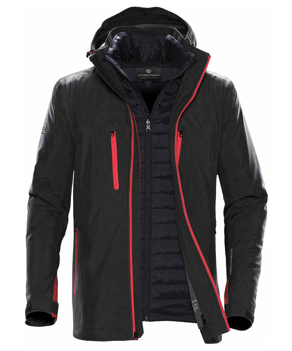Stormtech ST179 Matrix System Jacket in Black/Red