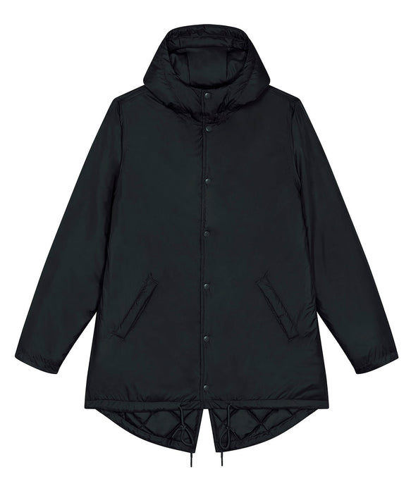 Stanley/Stella SX204 unisex padded parka jacket in Black