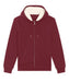 Stanley/Stella SX222 Hygger sherpa zip-through sweatshirt in Burgundy