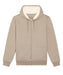 Stanley/Stella SX222 Hygger sherpa zip-through sweatshirt in Heather Sand