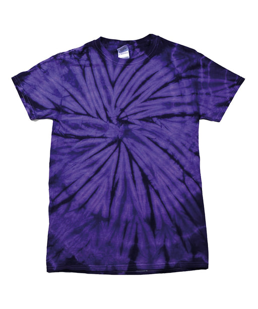 Colortone TD01M tonal spider tie-dye t-shirt in Spider Purple