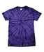 Colortone TD01M tonal spider tie-dye t-shirt in Spider Purple