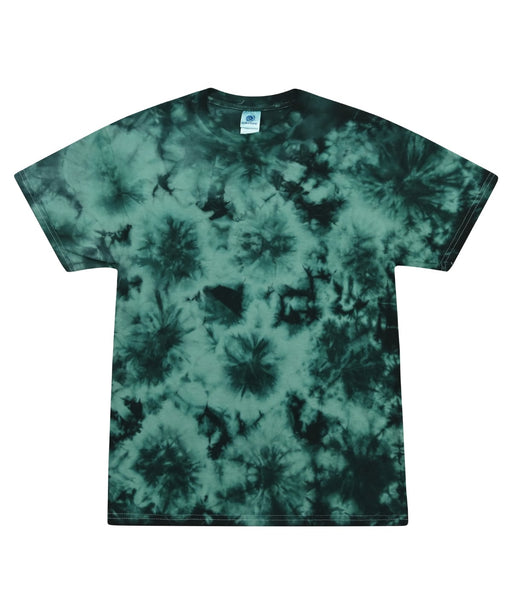 Colortone TD02M crystal wash tie-dye t-shirt in Crystal Jade