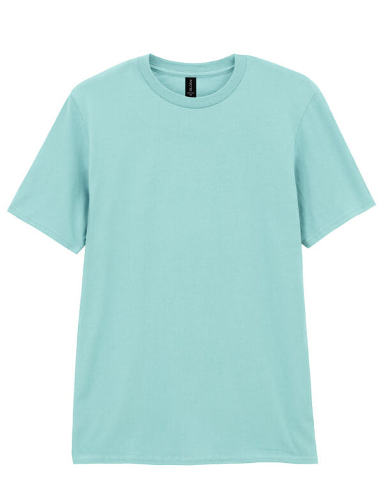 Gildan 100% cotton Softstyle Adult T-Shirt - Teal Ice FINAL CLEARANCE