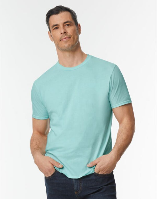 Gildan 100% cotton Softstyle Adult T-Shirt - Teal Ice FINAL CLEARANCE