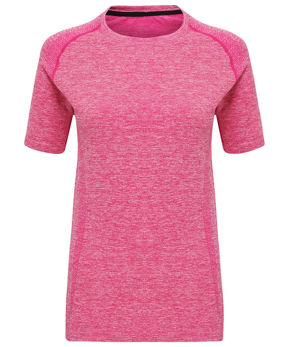 TriDri TR204 women's seamless 3D fit multi-sport short sleeve top in Pink
