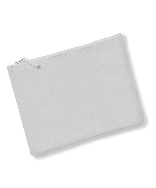 Westford Mill WM530 Canvas Accessory Pouch in Light Grey - front view