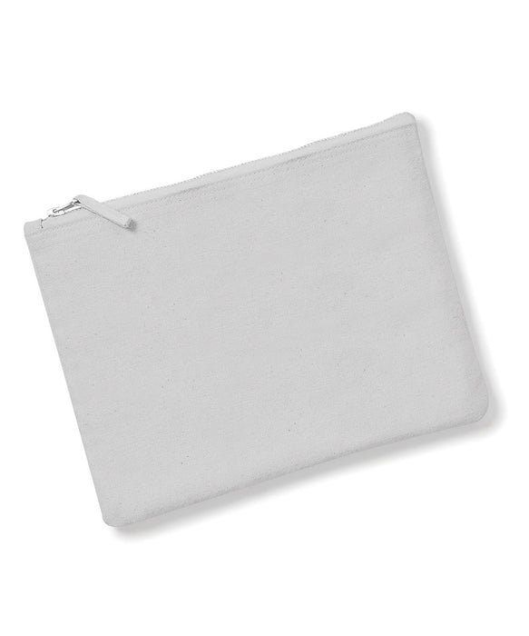 Westford Mill WM530 Canvas Accessory Pouch in Light Grey - front view