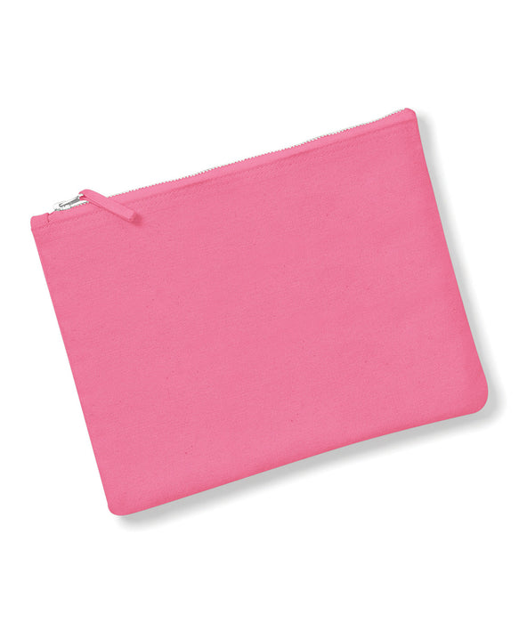 Westford Mill WM530 Canvas Accessory Pouch in True Pink - front view