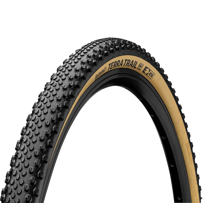 Continental Terra Trail Pure Grip Cream Wall Gravel Tyre 700x35 Folding Tubeless Ready