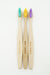 Bamboo Toothbrush Colour Set X3 Toothbrushes Wild Roots 