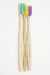 Bamboo Toothbrush Colour Set X3 Toothbrushes Wild Roots 