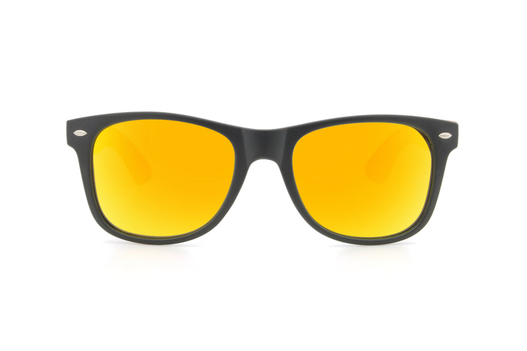 Timeless Wayfarer - Orange Mirror Lens